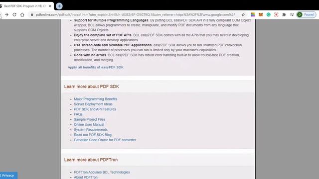 PDF SDK смотреть онлайн