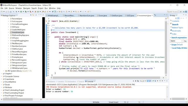 Investment - Compound Interest - While Loop смотреть онлайн