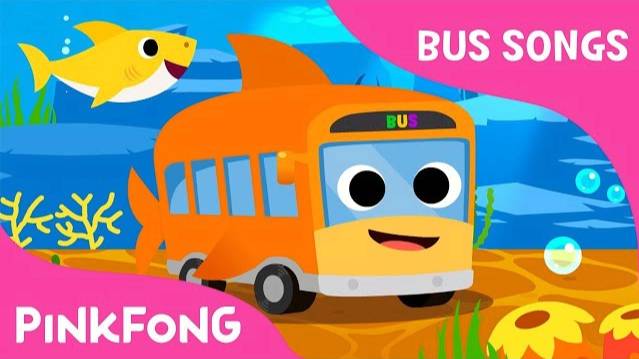 Baby Shark Bus | The shark bus goes round and round | Bus Songs | Pinkfong Songs for Children смотреть онлайн