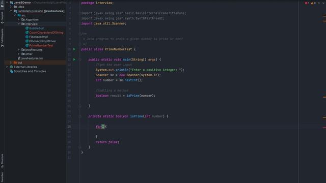 Java | Coding interview | Java program checks weather a number is prime or not? смотреть онлайн