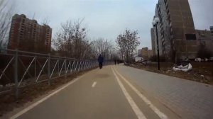 Велодорожка с препятствиями вдоль реки Яузы в Мытищах (часть 2)