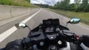 Honda Forza 750: 0 - 150 km/h + Top Speed (GPS) Autobahn