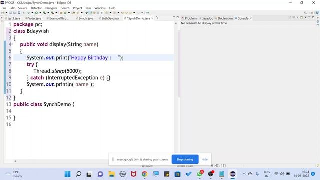Synchronization of Threads in Java - synchronized Keyword смотреть онлайн