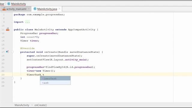 Progress Bar in Android Studio | Android Tutorial for beginner | How to смотреть онлайн
