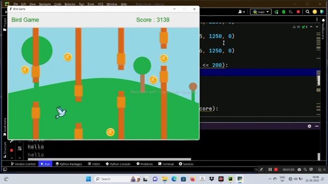 Bird game using python Tkinter | Tkinter Tutorial in Tamil смотреть онлайн