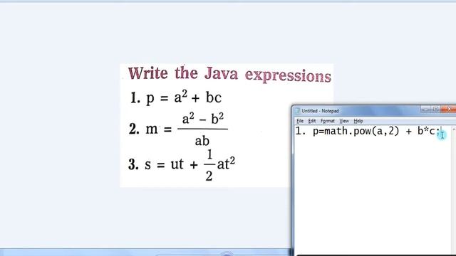 How to Write Mathematical Expressions in JAVA | Hindi | BlueJ | Java | ICSE STD IX and STD X смотреть онлайн