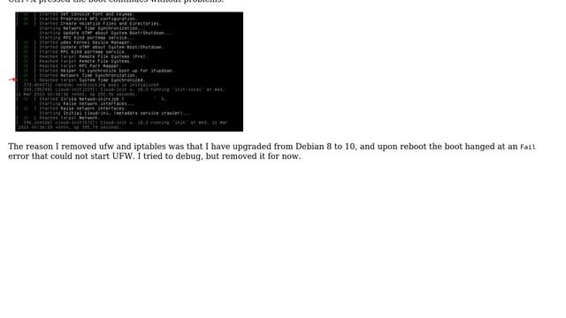 Debian 10 stopped on reboot after "Reached target system time synchronized" смотреть онлайн