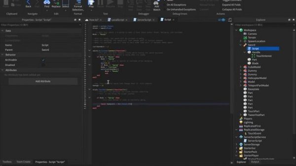 Roblox Studio: Scripting a sword!