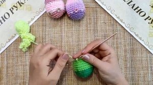 Вязаное крючком пасхальное яйцо