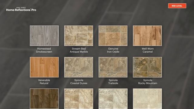 Home Reflections Vinyl Sheet - Armstrong Pro