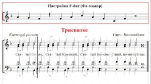 🎼 Трисвятое. Киевский роспев в гармонизаци Боголюбова (сопрано)