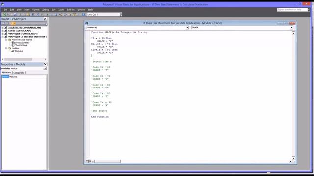 Creating a User Defined Function Using an "If Then Else" Statement in Excel VBA смотреть онлайн