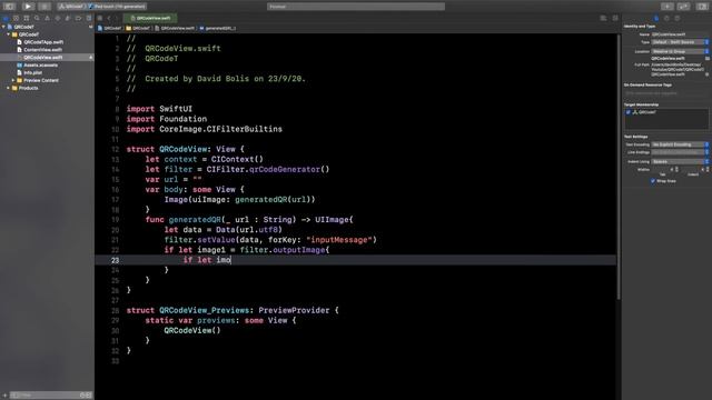 How to make a dynamic QR Code Generator in SwiftUI (2020) смотреть онлайн