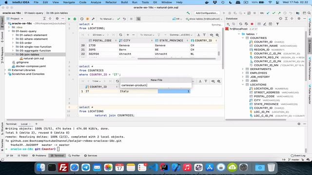 #08.b - Cartesian Products | BELAJAR RDBMS ORACLE 18C смотреть онлайн