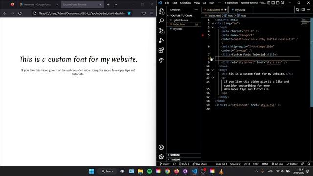 How to add custom fonts to your website HTML and CSS смотреть онлайн