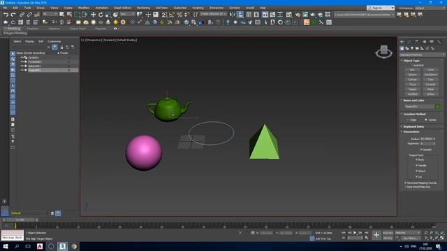 5. Уроки 3d max для начинающих. Align. FFD модификатор. смотреть онлайн