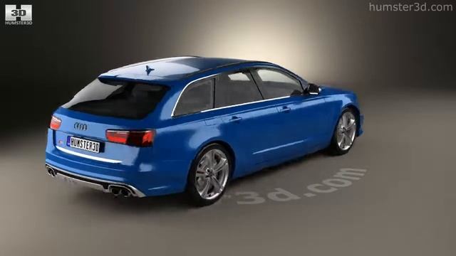 Audi S6 (C7) Avant 2014 3D model by Humster3D.com смотреть онлайн