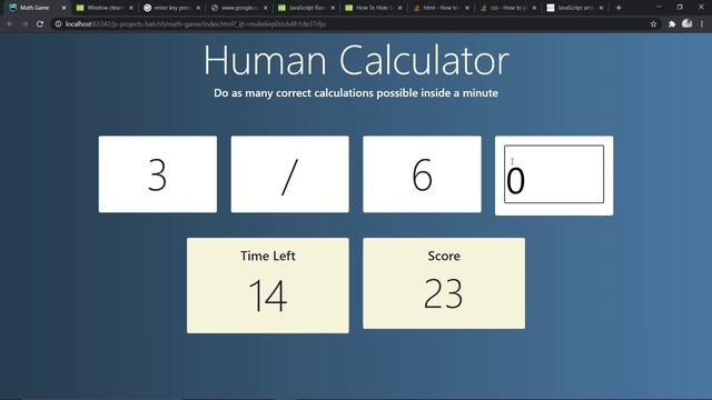 Javascript based Math Brain Game Demo смотреть онлайн
