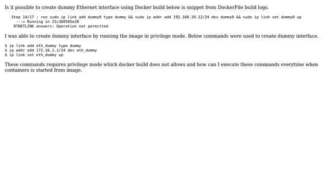 DevOps & SysAdmins: Docker creating dummy ethernet interface (2 Solutions!!) смотреть онлайн
