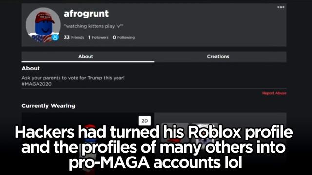 Hacked Roblox Accounts Turned into... Donald Trump Bots? смотреть онлайн