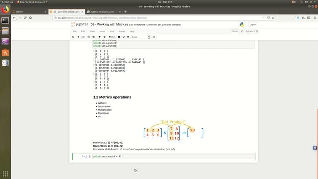 Working with Matrices in TensorFlow #03 смотреть онлайн