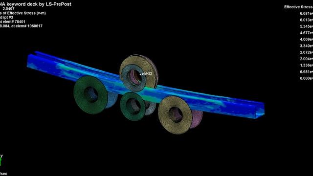 Simulation of bending profile in ls-dyna смотреть онлайн