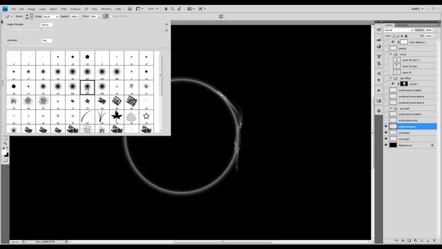 Photoshop Tutorial - Smoke Brush Warping into Circle in Photoshop смотреть онлайн