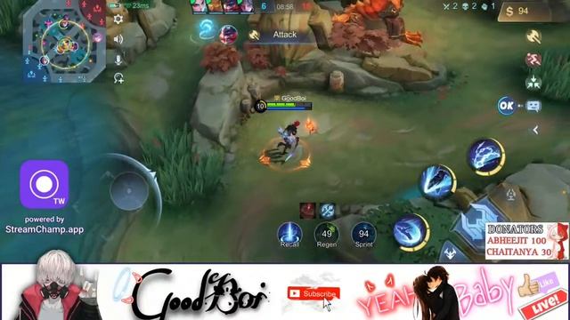 AIM WORLD NO 1 ASSASSIN PLAYER | INDIA NO 1 ASSASSIN | MOBILE LEGEND LIVE | MYTHIC IMORTAL PUSH | смотреть онлайн
