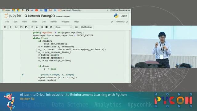 PyCon HK 2017 - AI learn to Drive: Introduction to Reinforcement Learning with Python смотреть онлайн