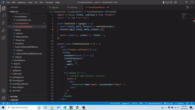 Formik's useField hook in 6 minutes смотреть онлайн