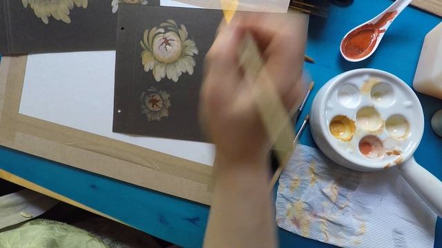 Урок подготовительного курса. Белая роза на темном фоне - продолжение смотреть онлайн