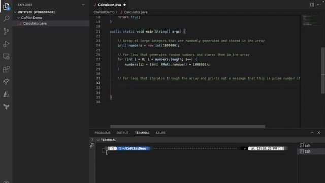 Amazing GitHub CoPilot - Create a Java to check if a number is prime and if a string is a palindrom смотреть онлайн