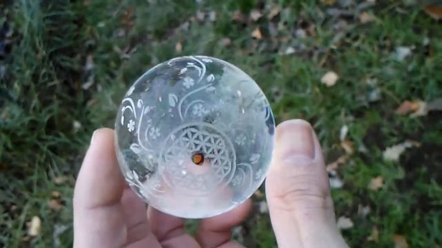 Juba Glass Intaglio Ice Glass Marble 2.17" смотреть онлайн