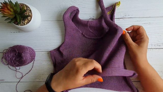 💜 Топ на вязальной машине 💜 #жаркие_старты3 смотреть онлайн