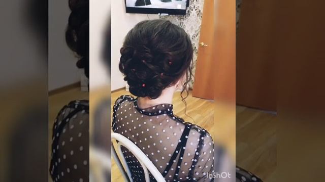 Прическа на средние волосы/вечерняя прическа смотреть онлайн