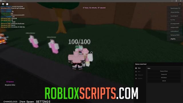 SAKURA STAND | HACK/SCRIPT | NEW GUI KILL ALL & MORE! смотреть онлайн