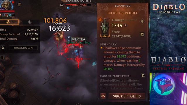 NONSTOP GOD TIER DAMAGE BLOOD KNIGHT BUILD! 2.2 MILLION+ DAMAGE A SECOND DIABLO IMMORTAL смотреть онлайн