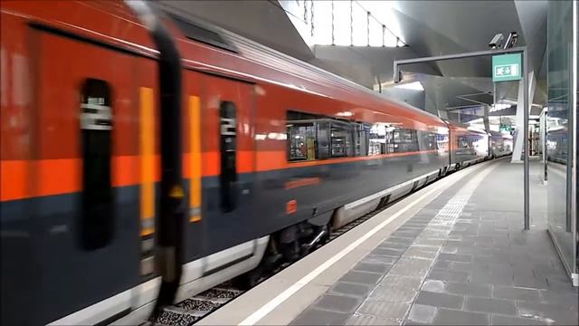 Wien Hbf (mit Railjet, ICE und Taurus) смотреть онлайн