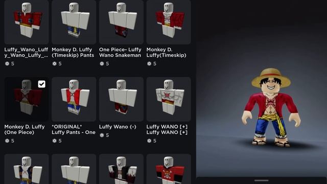 HOW TO MAKE LUFFY AVATAR IN ROBLOX 2021 (One Piece) смотреть онлайн