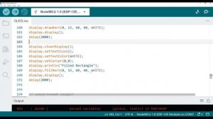 Урок №6. Пишем код для подключения OLED экрана к ESP8266 в среде программирования Arduino IDE.