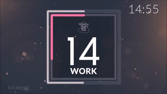 Workout Timer Without Music - HIIT 45 Sec Work / 15 Sec Rest | 72