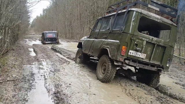 28 04 18 Вырица- Сиверский по бездорожью на уазах смотреть онлайн