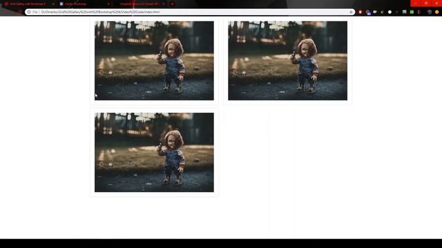 Create Grid Gallery with Bootstrap 4 смотреть онлайн