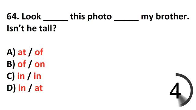 Elementary Test 6 (part 3) - English Grammar Quiz (Test) смотреть онлайн