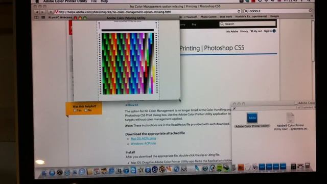 Adobe Colour Print Utility for printing Custom Profile Targets (TC9.18 RGB ISIS) смотреть онлайн