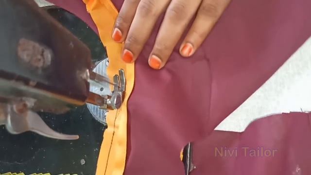 உருட்டு பைப்பிங் தைப்பது எப்படி | How to stitch piping for round neck in tamil | Nivi Tailor смотреть онлайн