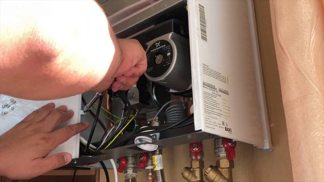 Подключение комнатного термостата к котлу отопления BAXI Eco Four смотреть онлайн