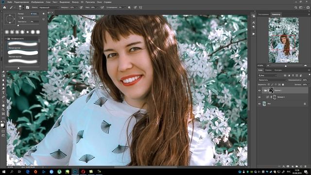 Ретушь фотографии в фотошопе смотреть онлайн