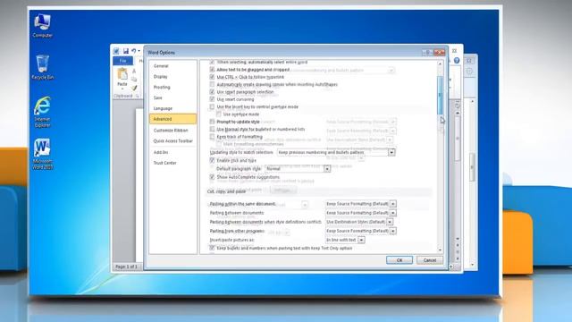 How to Disable automatic Paste Options button in MS Word смотреть онлайн