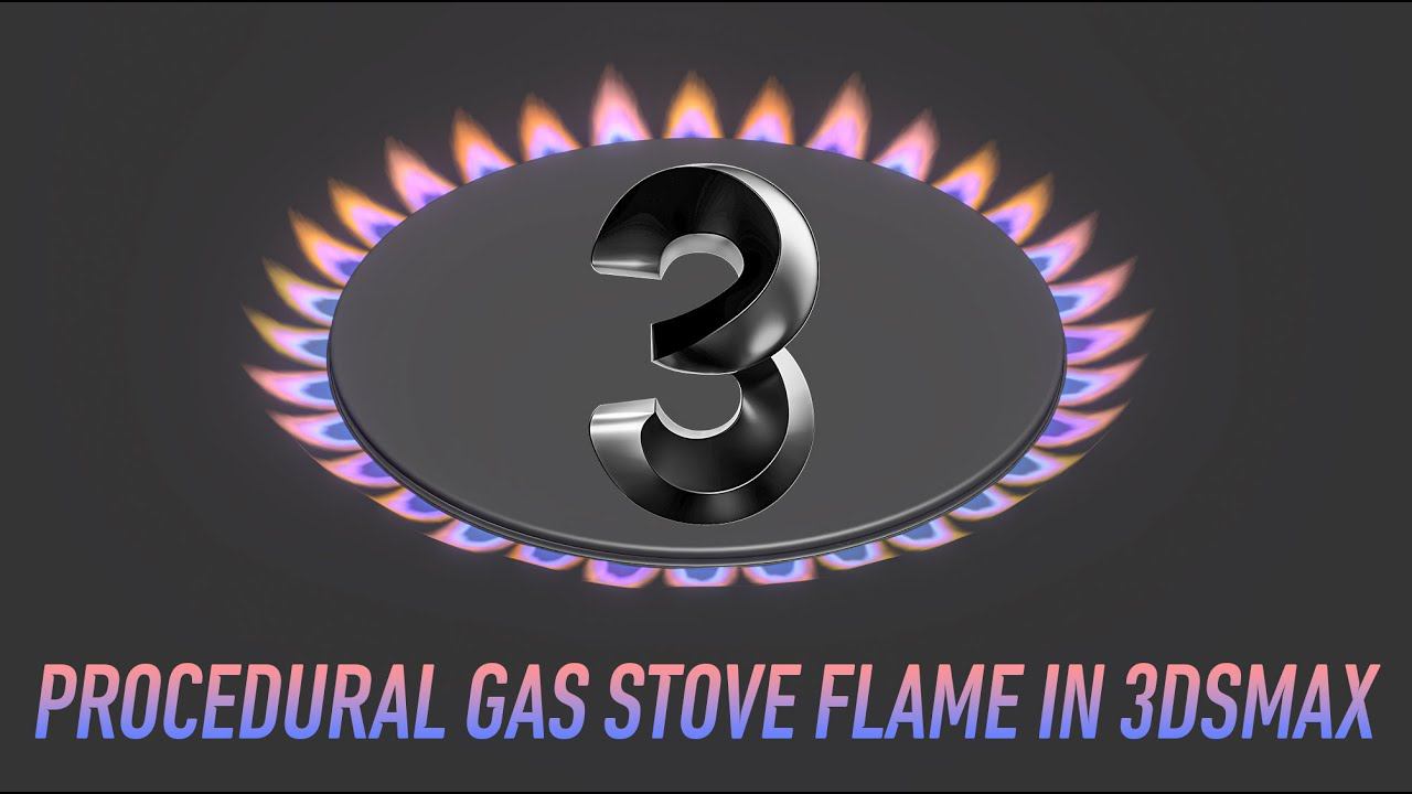 Dark Max № 91 - Procedural Gas Stove Flame in 3dsMax смотреть онлайн
